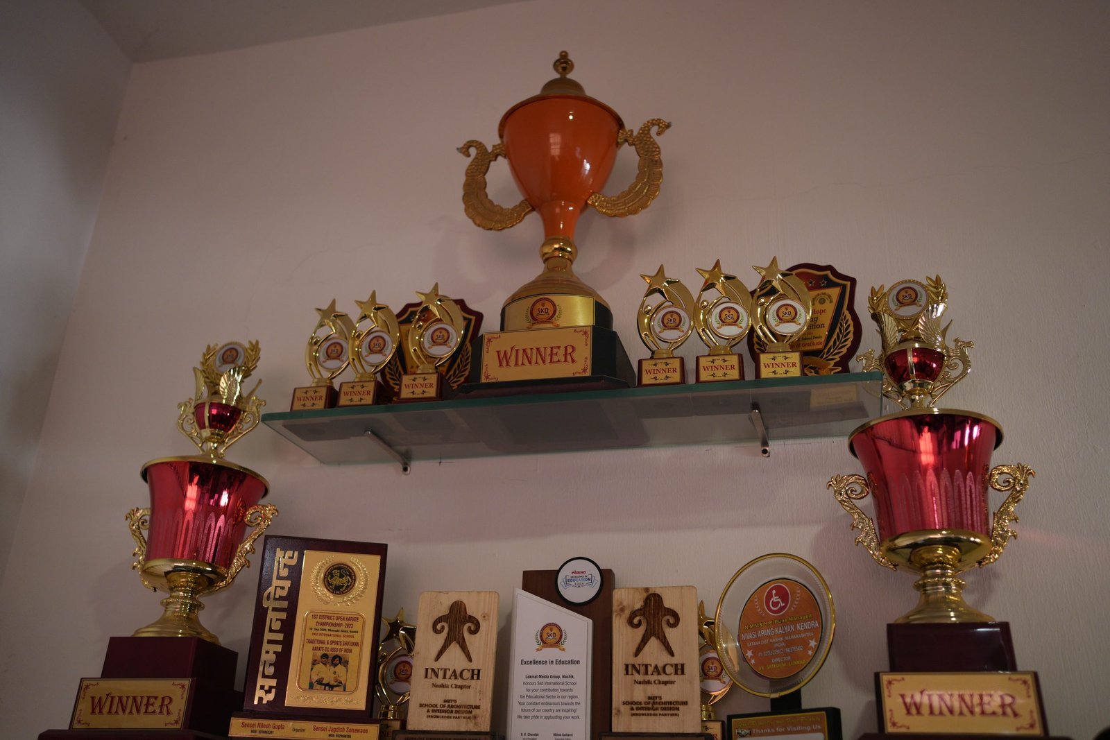 Trophies and awards won by SKD students